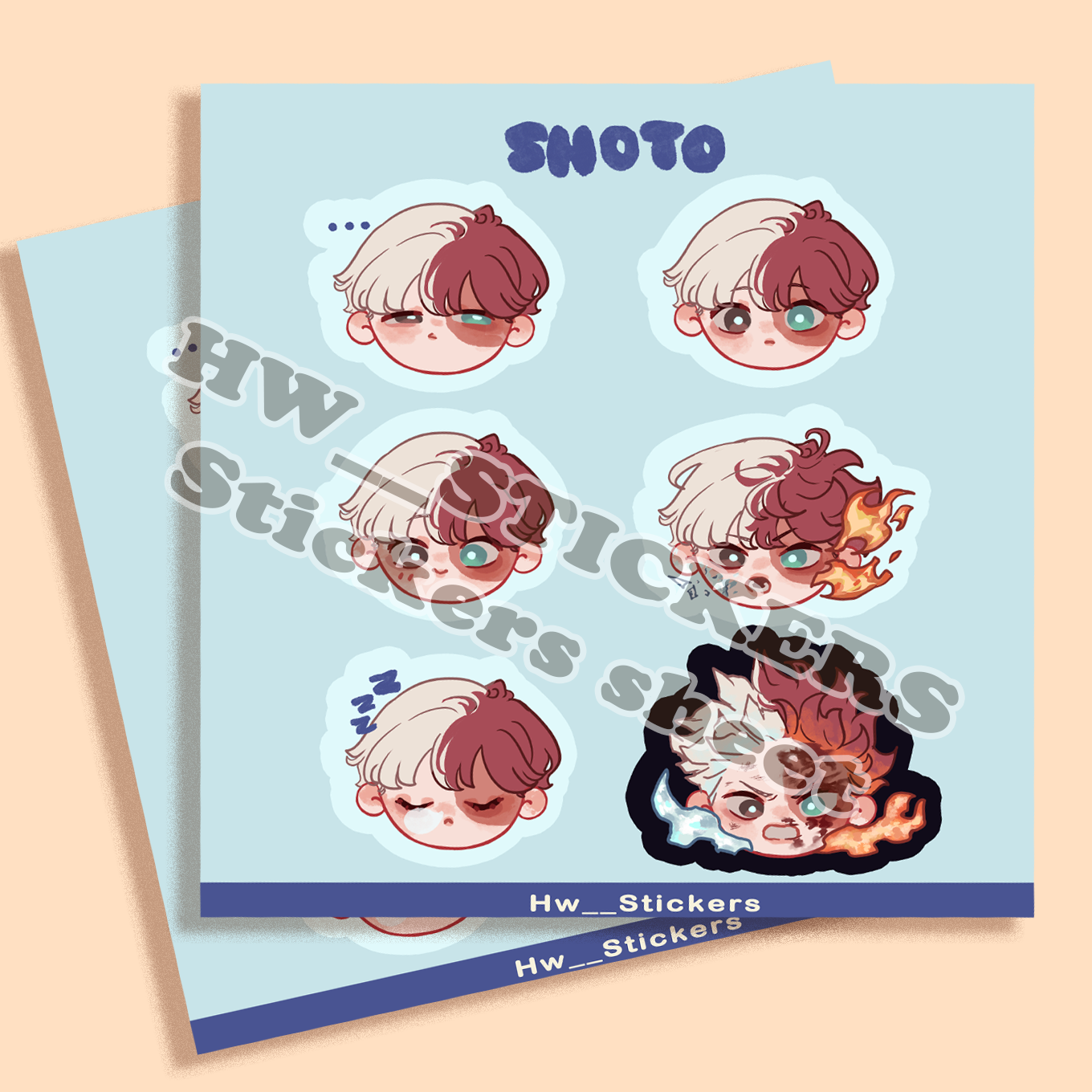 Shoto sticker sheet