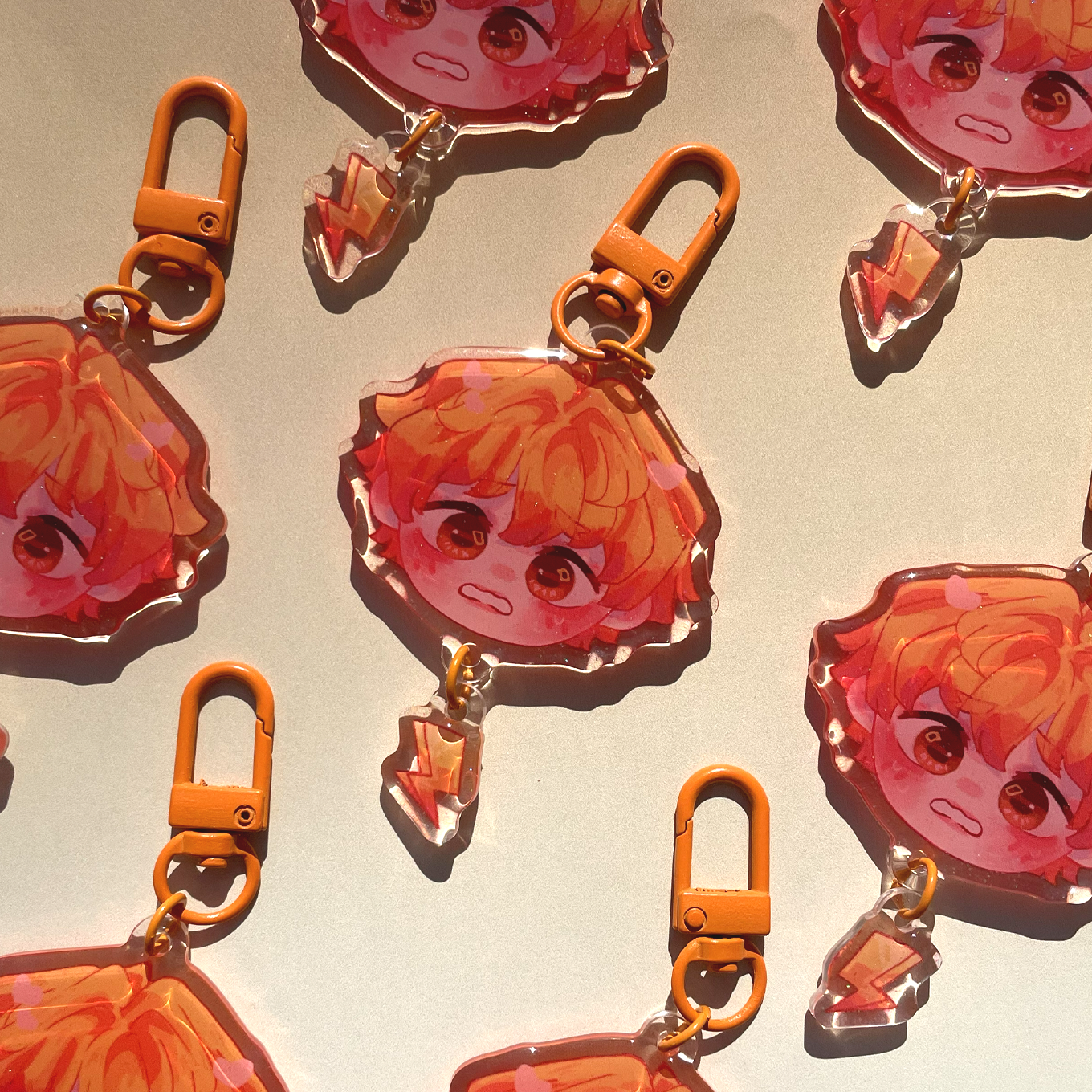 Zenitsu face keychain