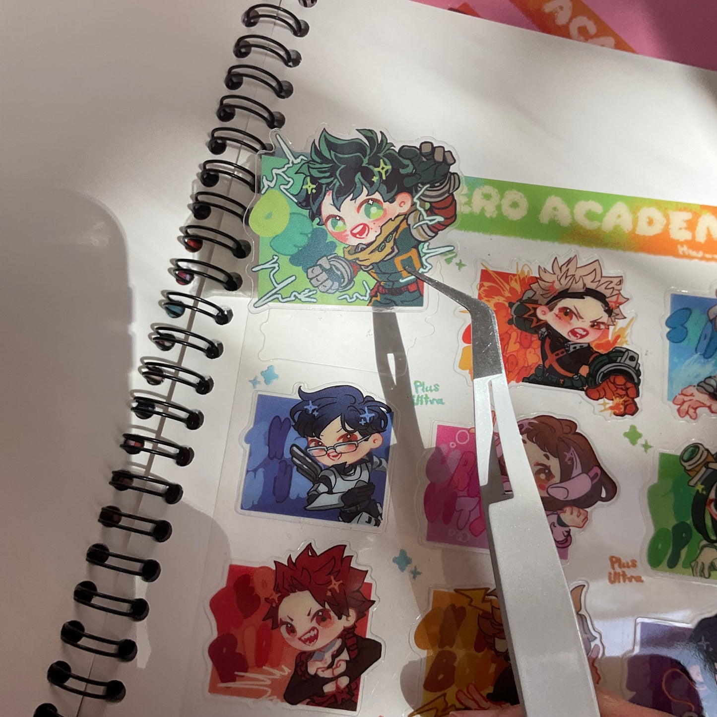 MHA sticker sheet