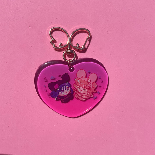 Sanrio My Melody and Kuromi keychain