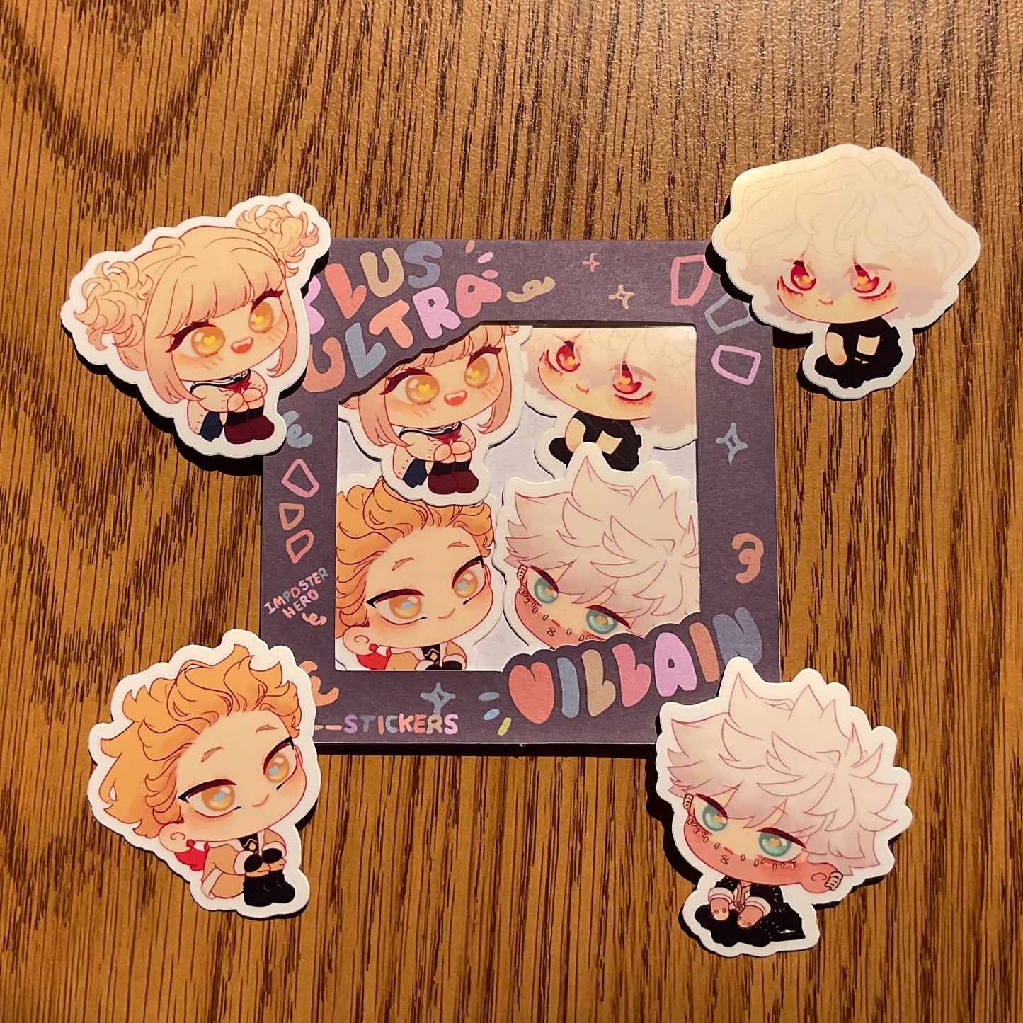 Villain sticker set