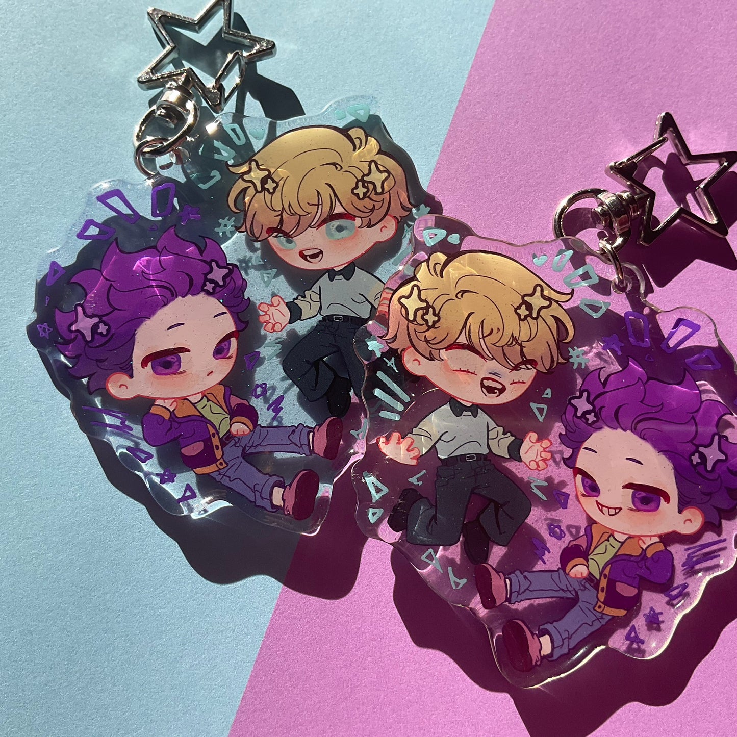 Shinso and Monoma keychain