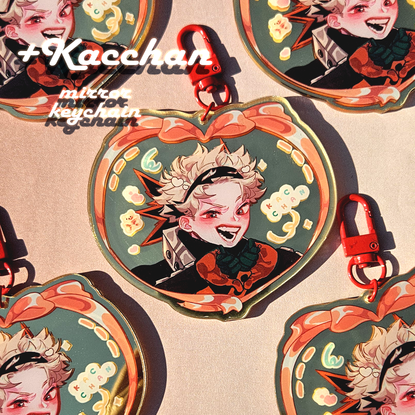 Bakugo mirror keychain