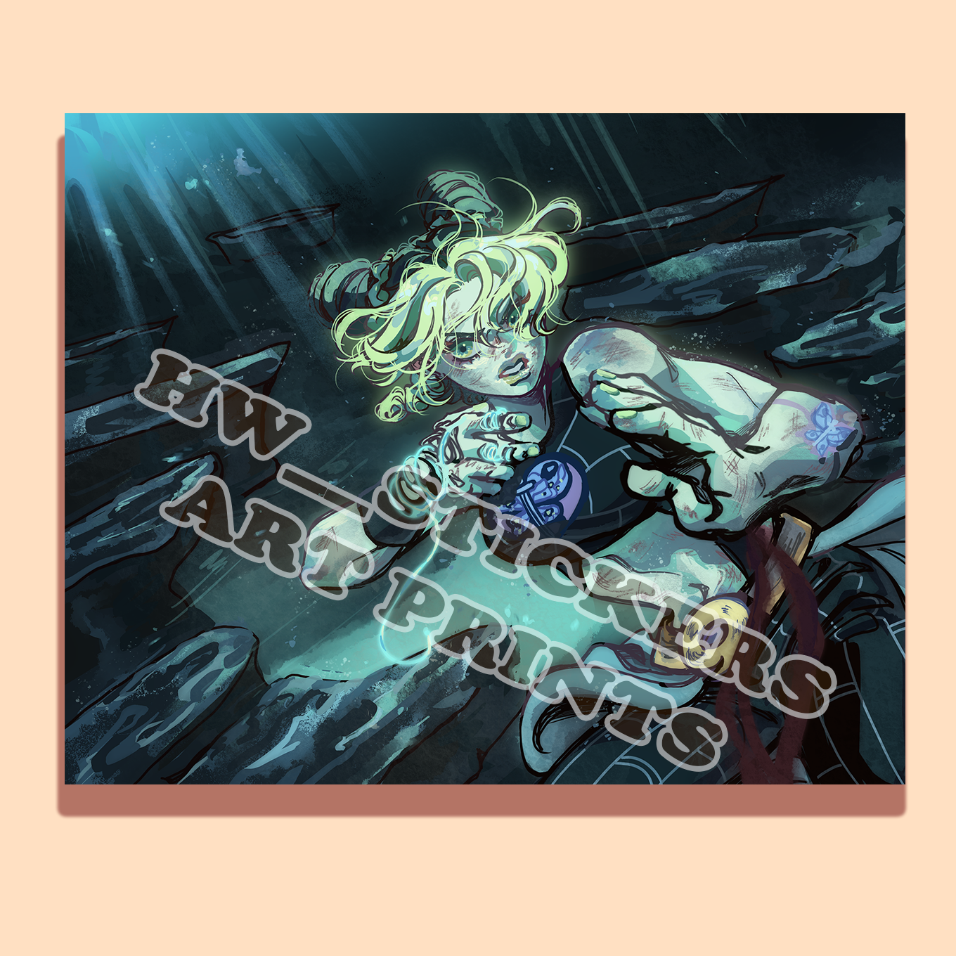 Stone Ocean Print