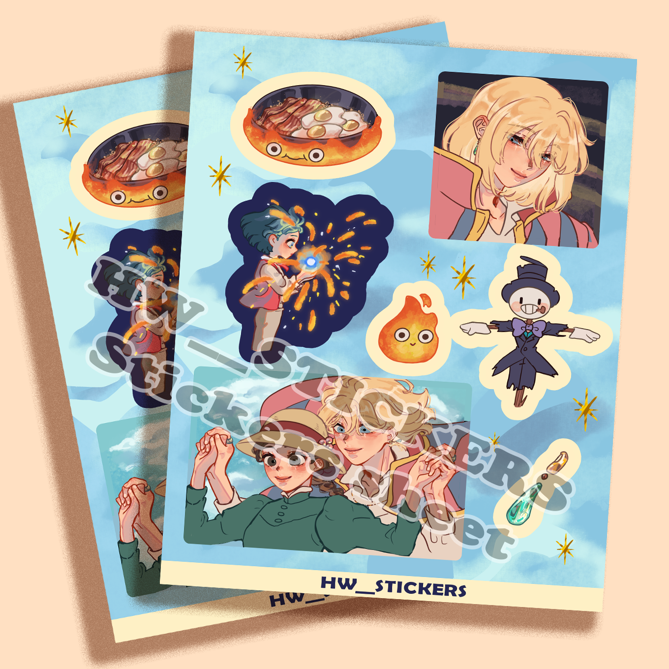 Castle of Howl sticker sheet