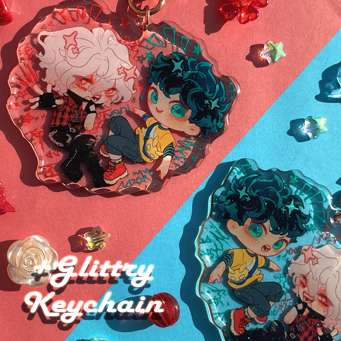 Deku und Shigaraki Schlüsselanhänger