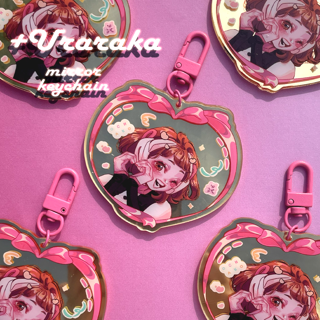 Uraraka mirror keychian