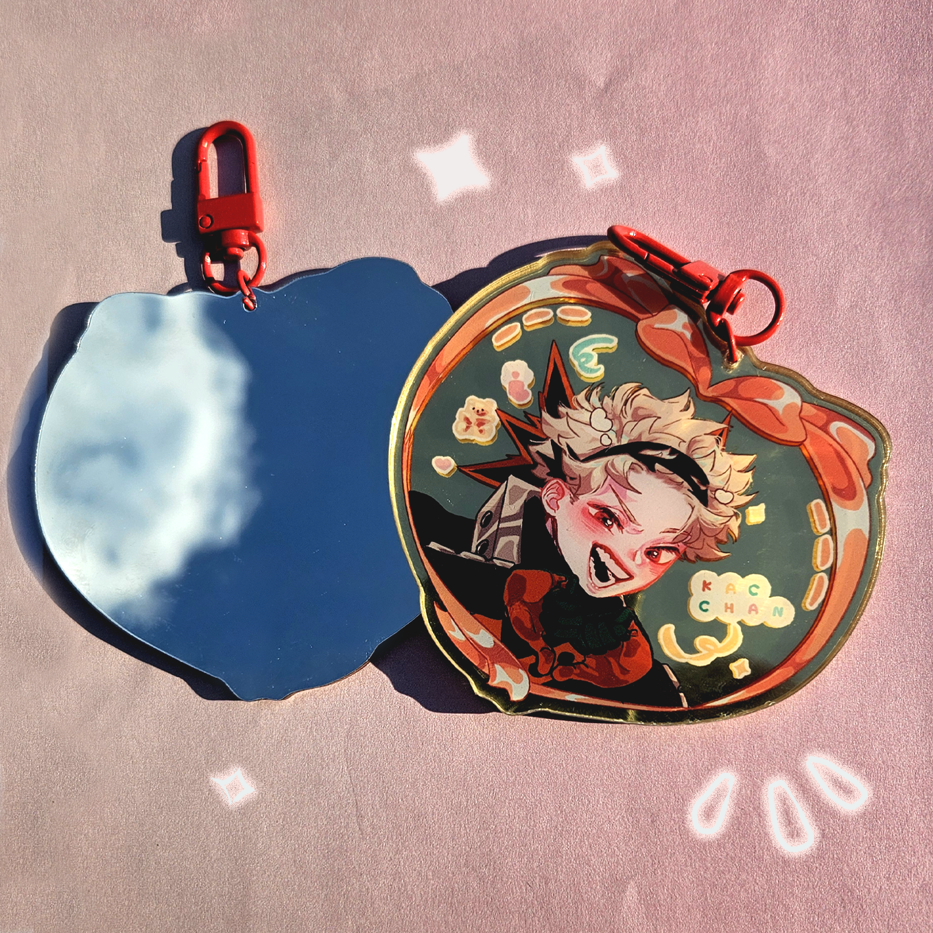 Bakugo mirror keychain