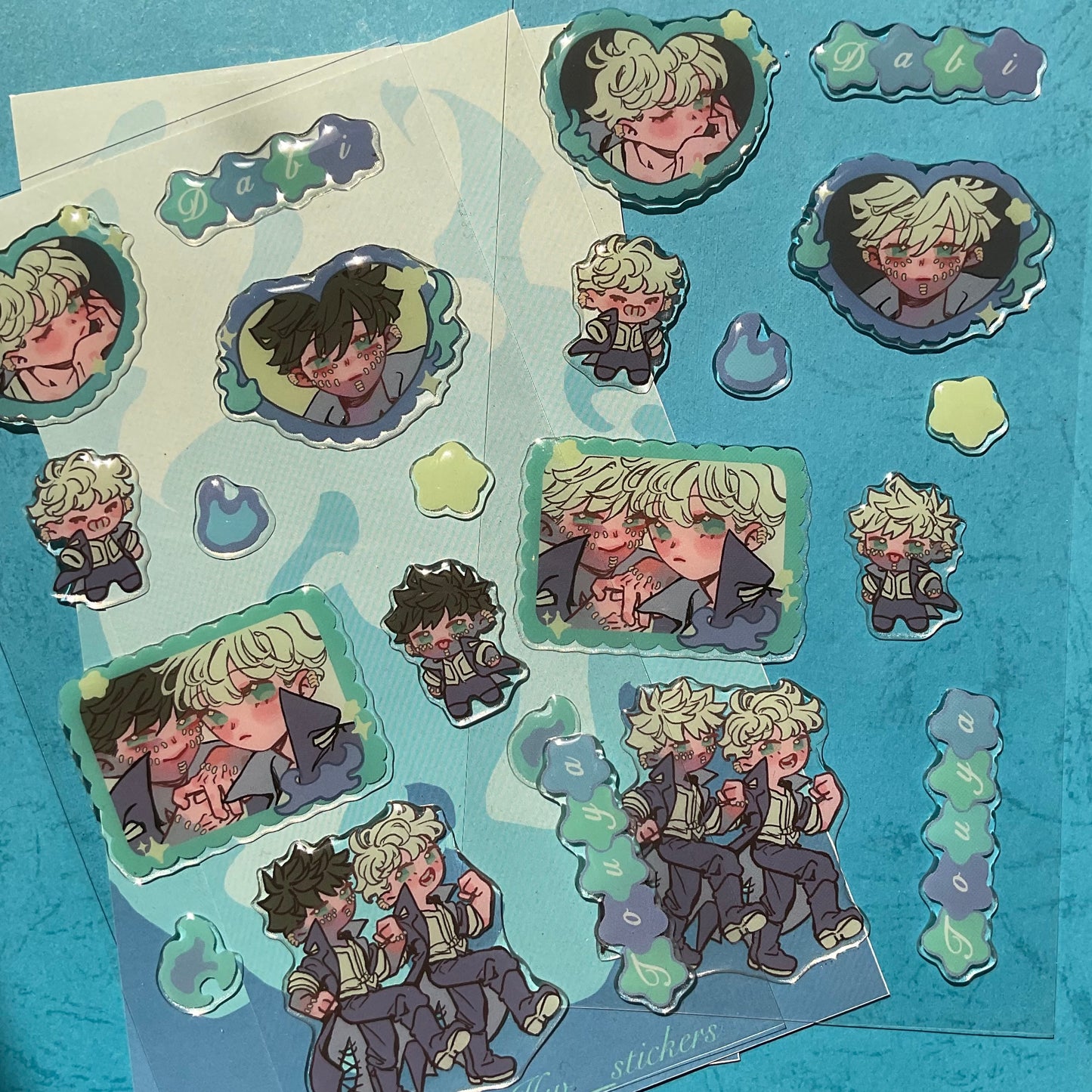 Epoxy sticker sheet