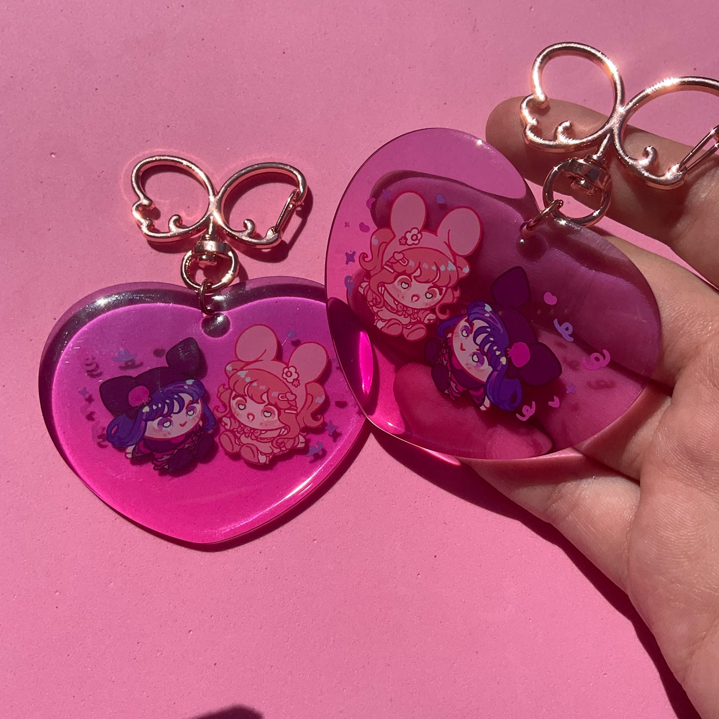 Sanrio My Melody and Kuromi keychain