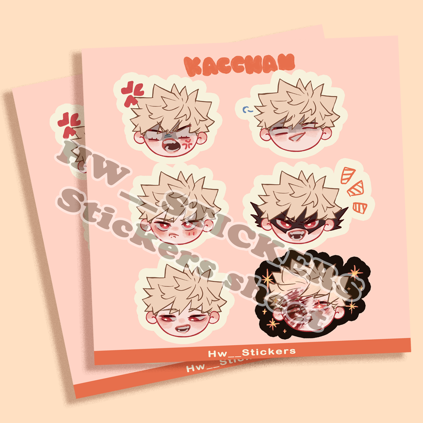 Kacchan sticker sheet