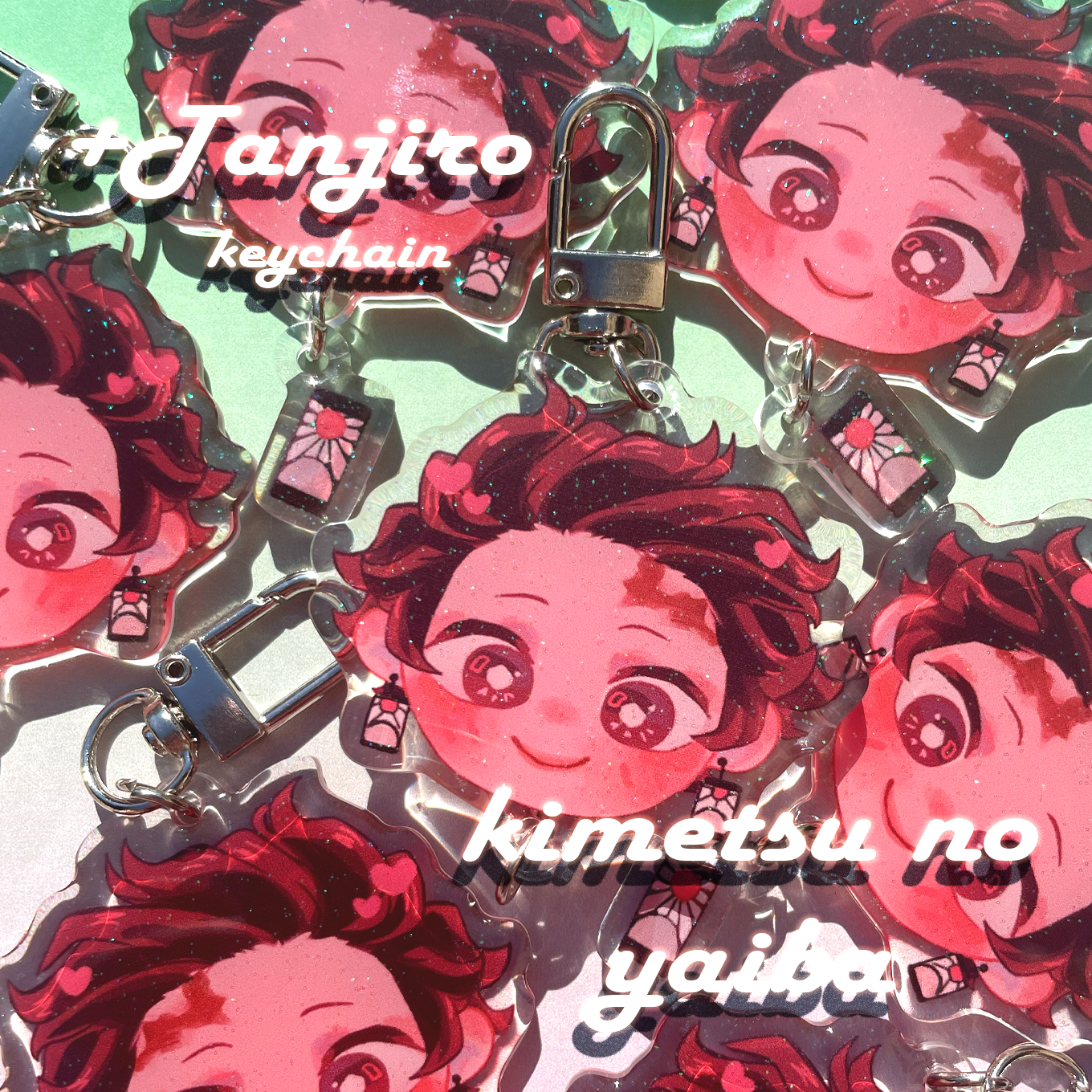 Tanjiro face keychain