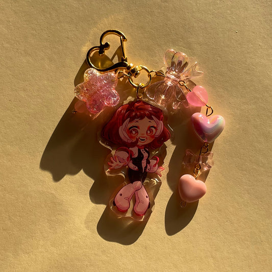 Uraraka keychain beads