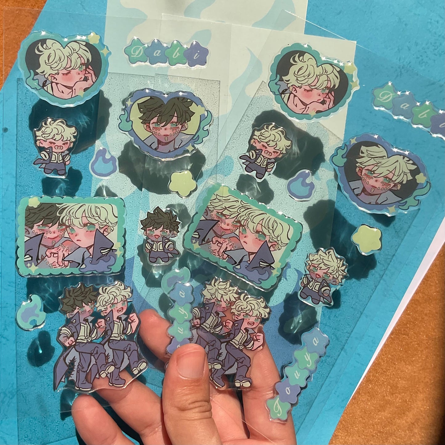 Epoxy sticker sheet