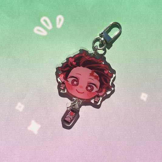 Tanjiro face keychain