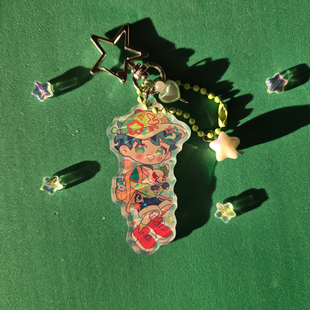 Deku y2k keychain
