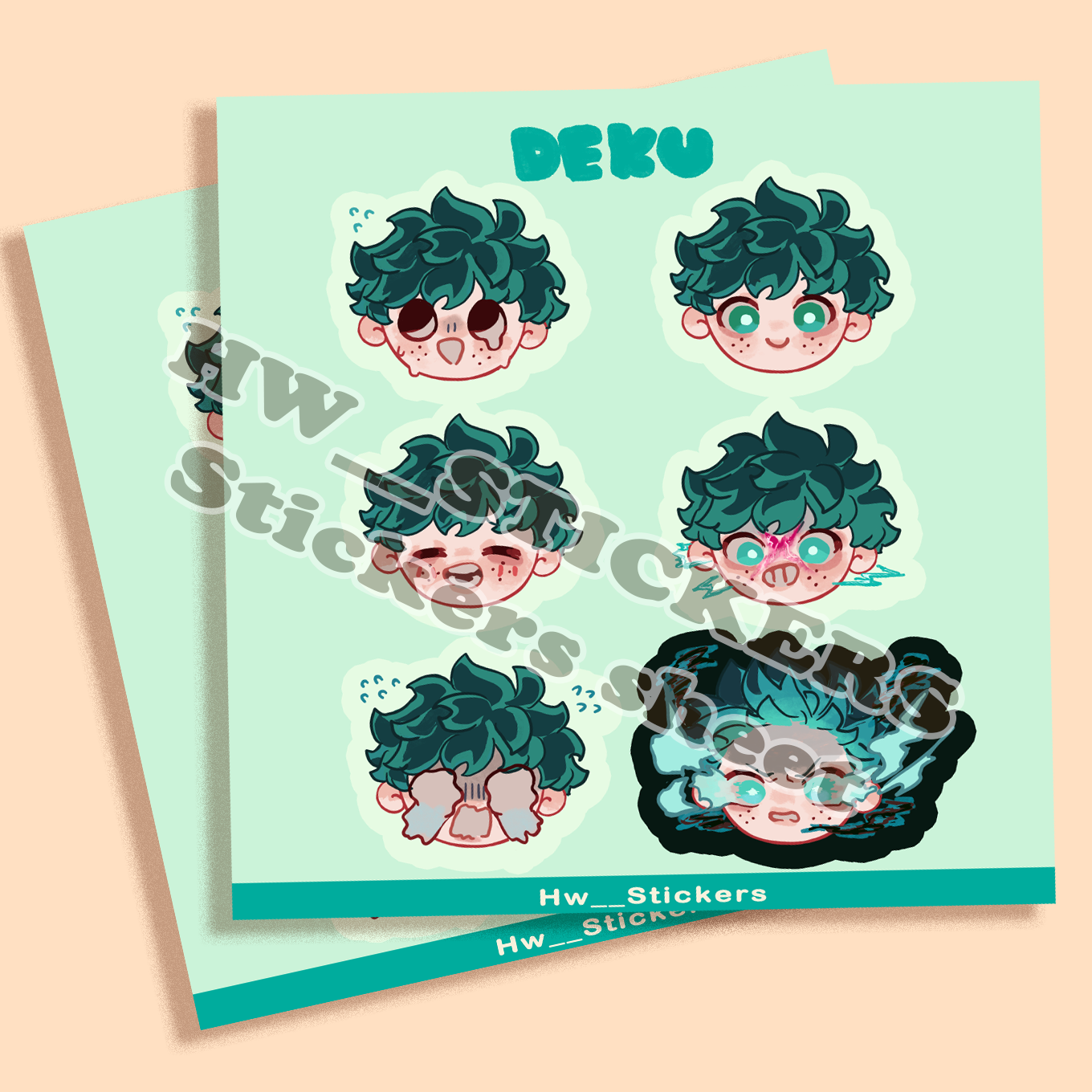 Deku sticker sheet