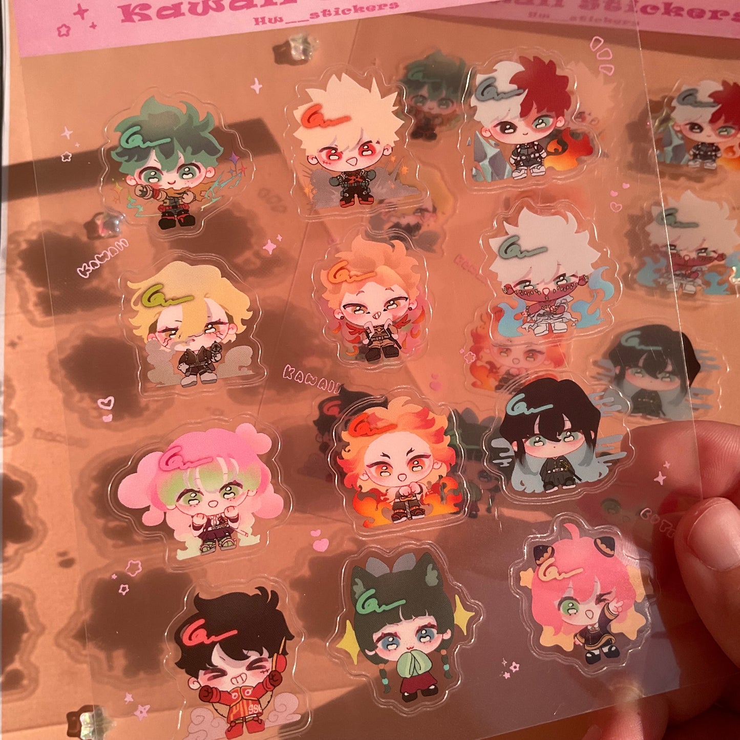 Kawaii sticker sheet