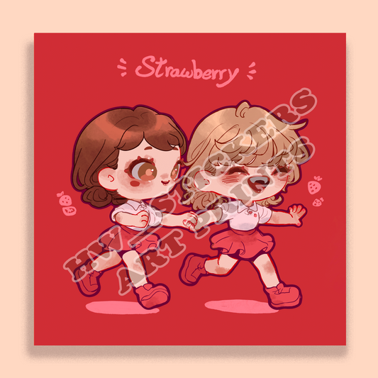 Red girls mini print