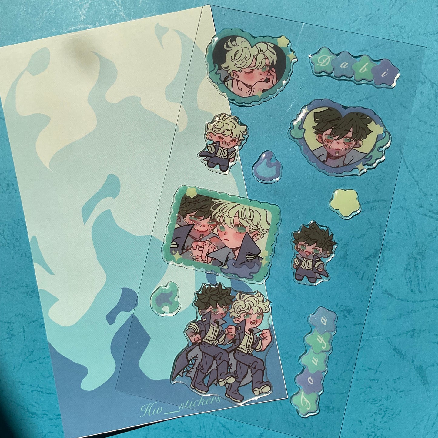 Epoxy sticker sheet