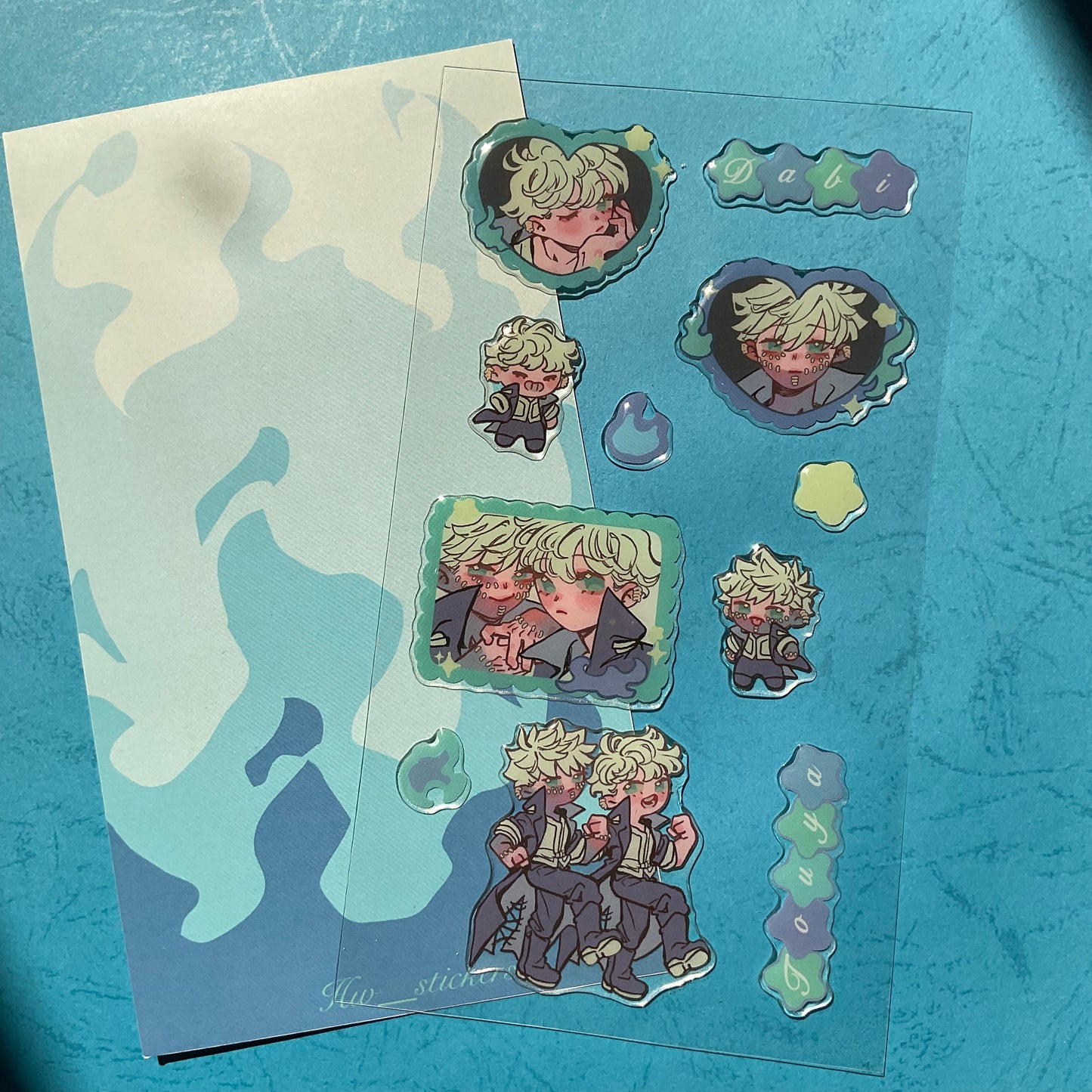 Epoxy sticker sheet