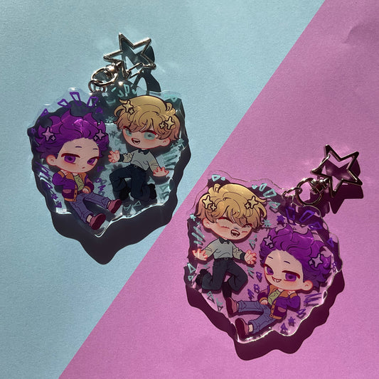 Shinso and Monoma keychain