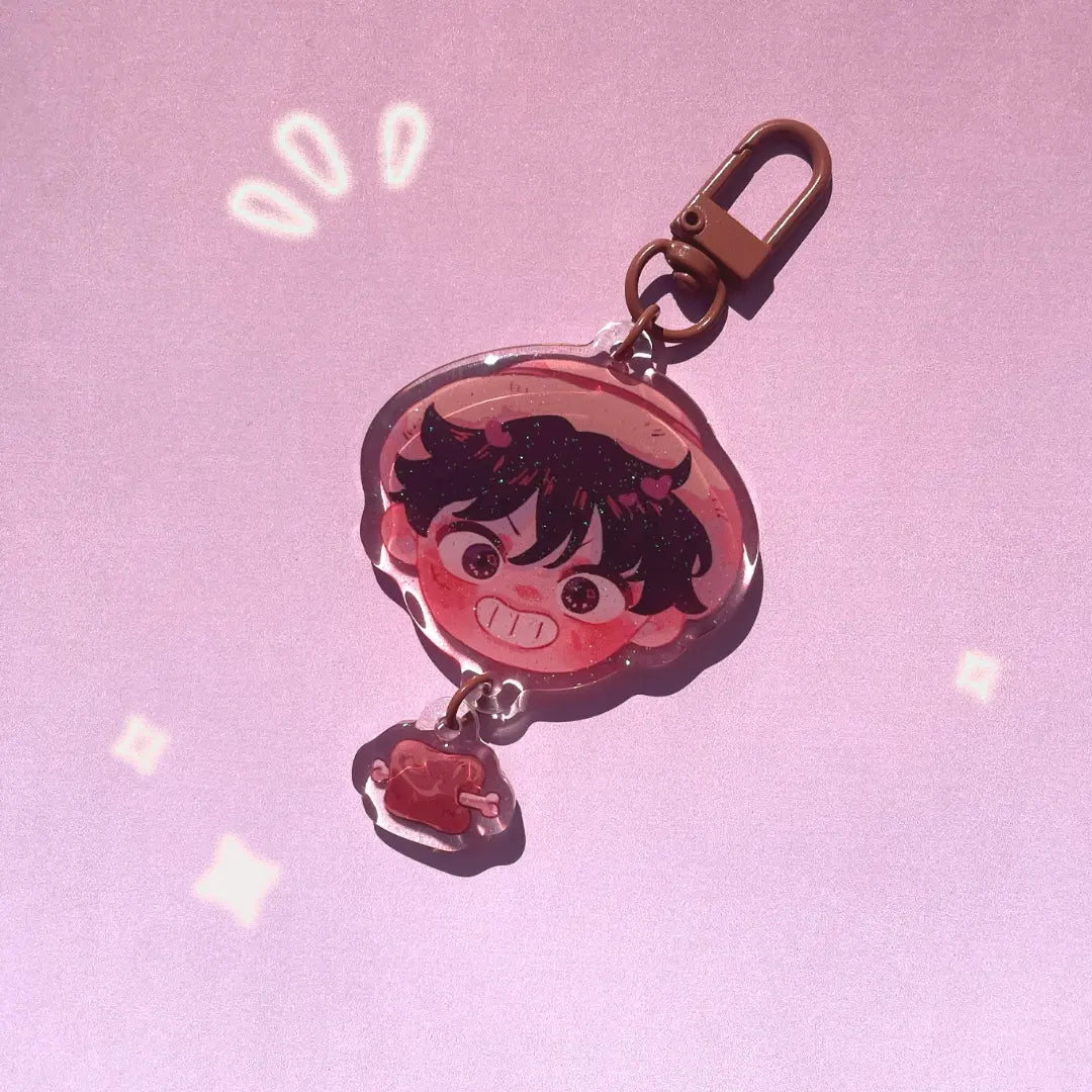 Lufy face keychain