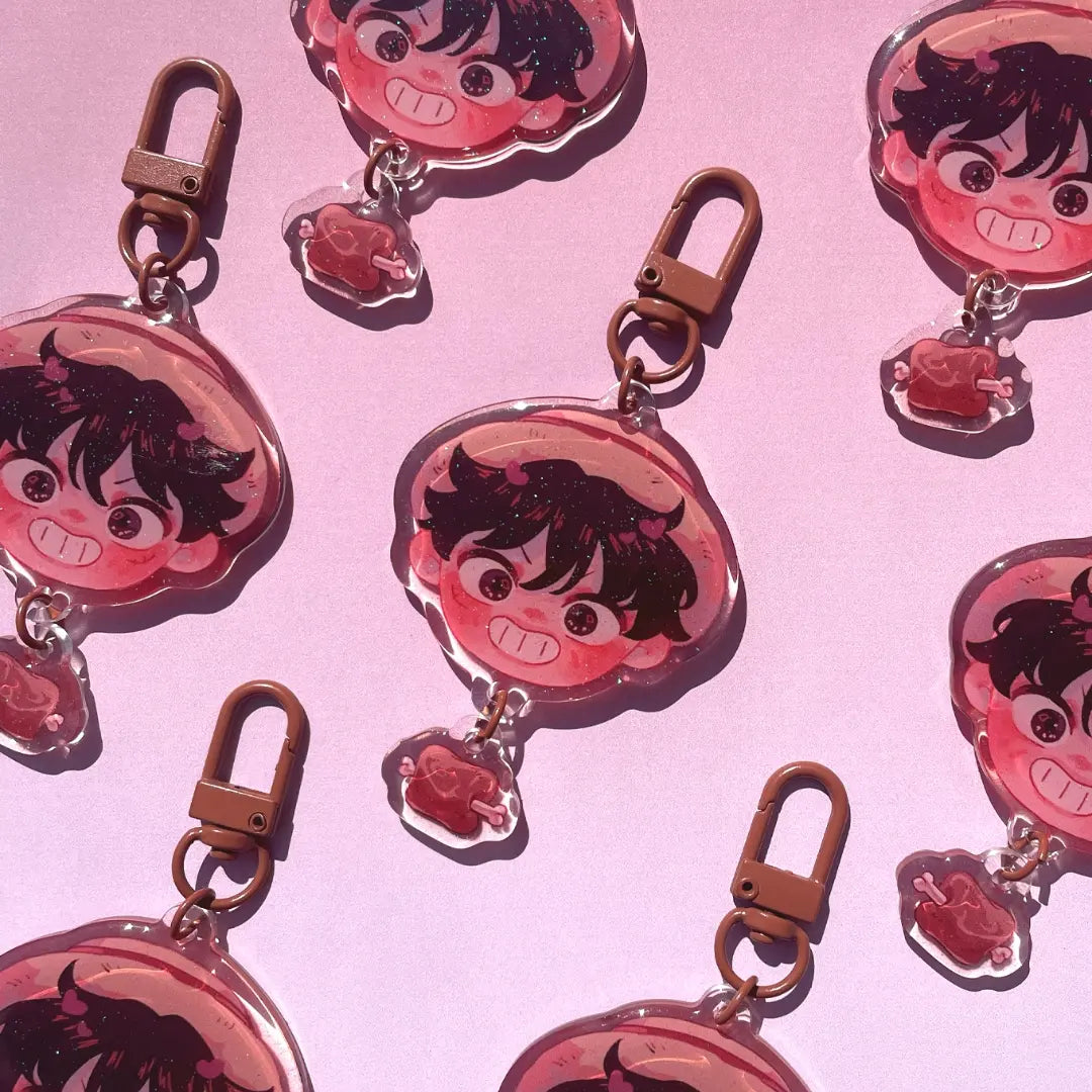 Lufy face keychain