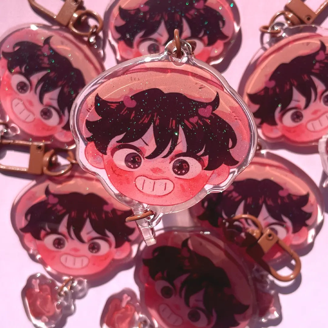 Lufy face keychain