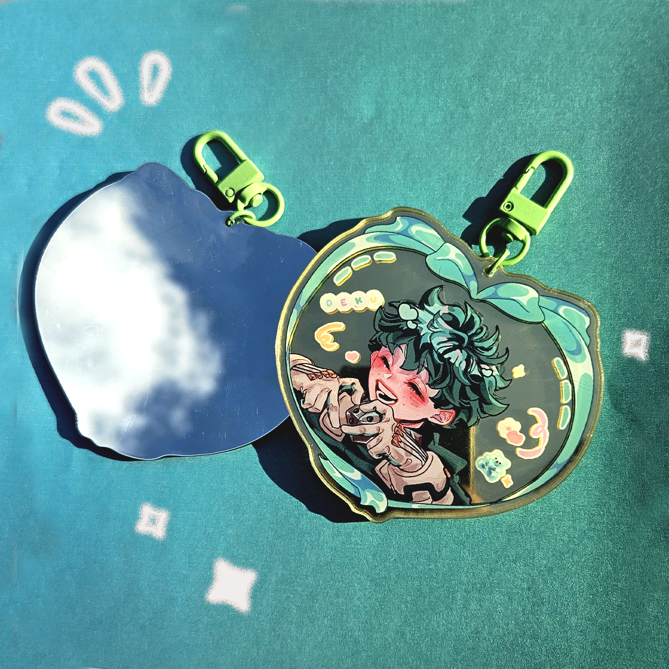 Deku mirror keychain