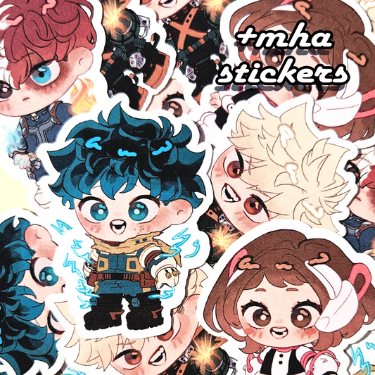 MHA chibi stickers