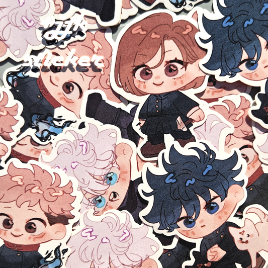 JJK chibi stickers