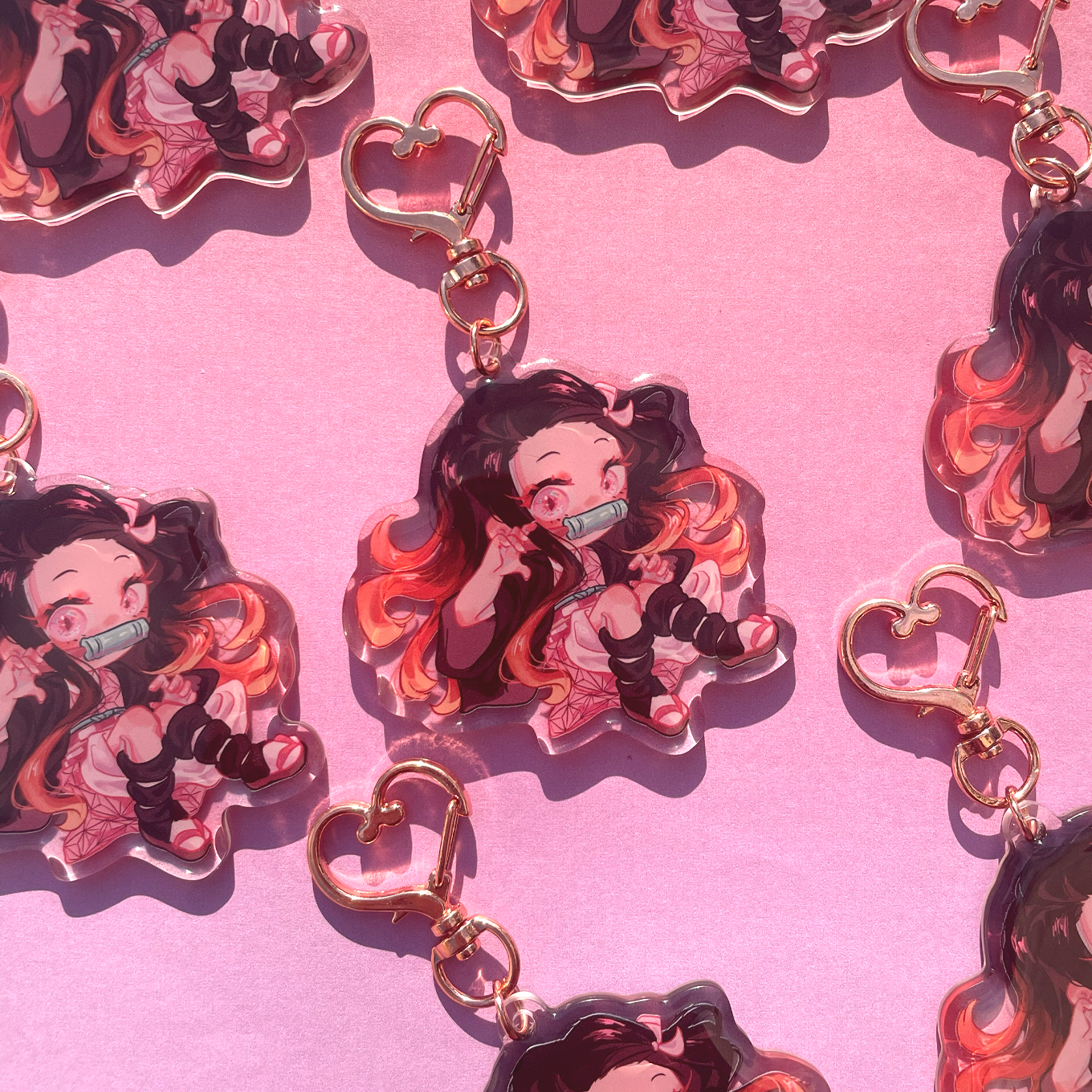 Nezuko keychain