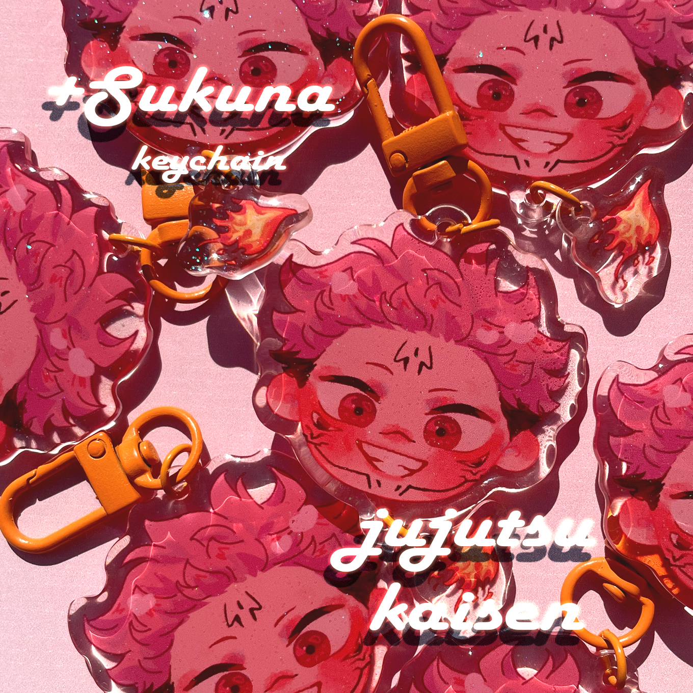 Sukuna face keychain