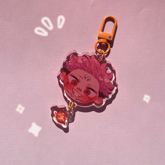 Sukuna face keychain