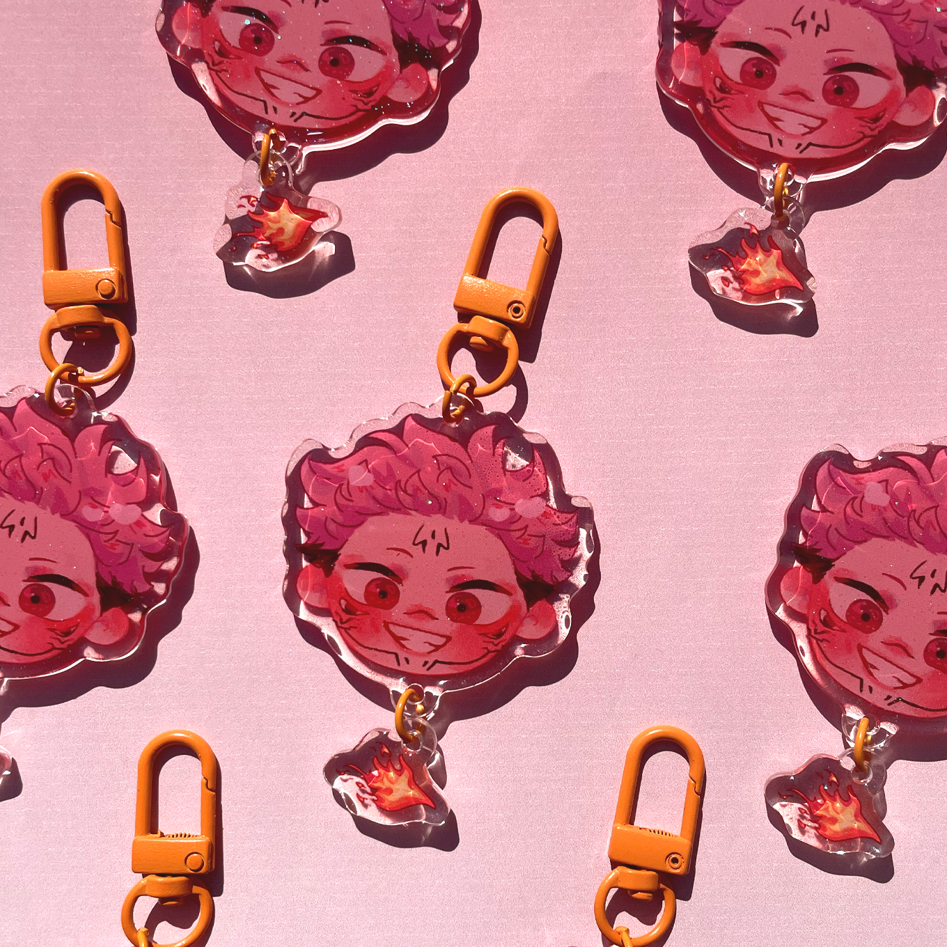 Sukuna face keychain