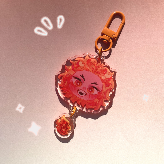 Rengoku face keychain