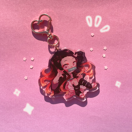 Nezuko keychain