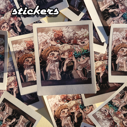 Selfie stickers