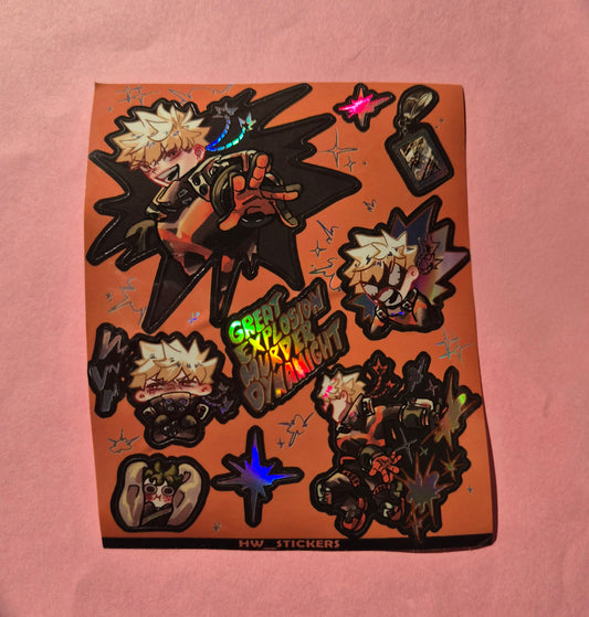 Special Bakugo Time skip Sticker sheet