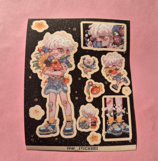 Special Touya Flower Sticker sheet