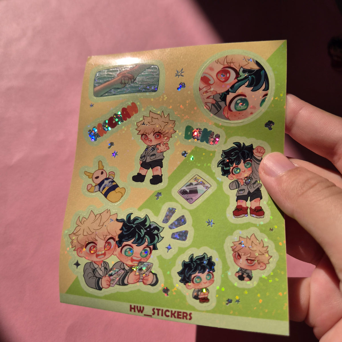 Special Deku and Bakugo Childhood Sticker sheet
