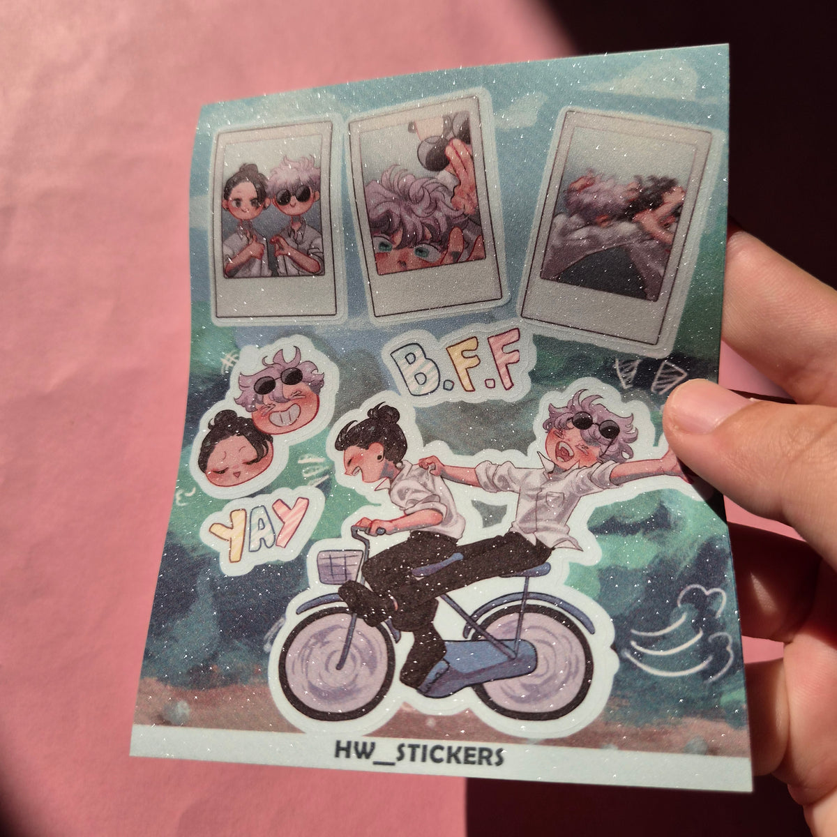 Special Gojo and Geto School Sticker sheet