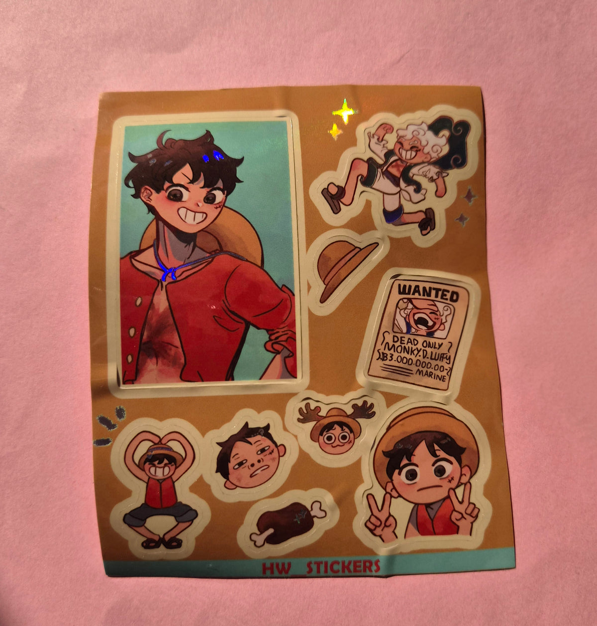 Special Lufy Sticker sheet