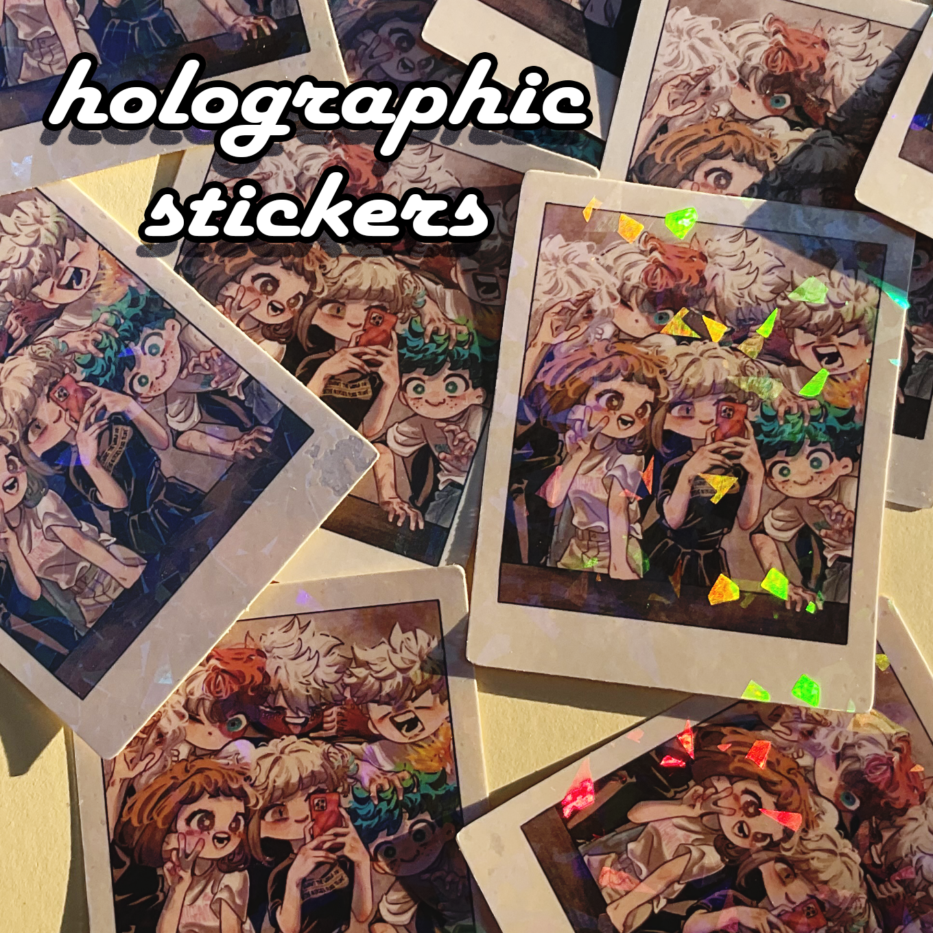 Selfie stickers