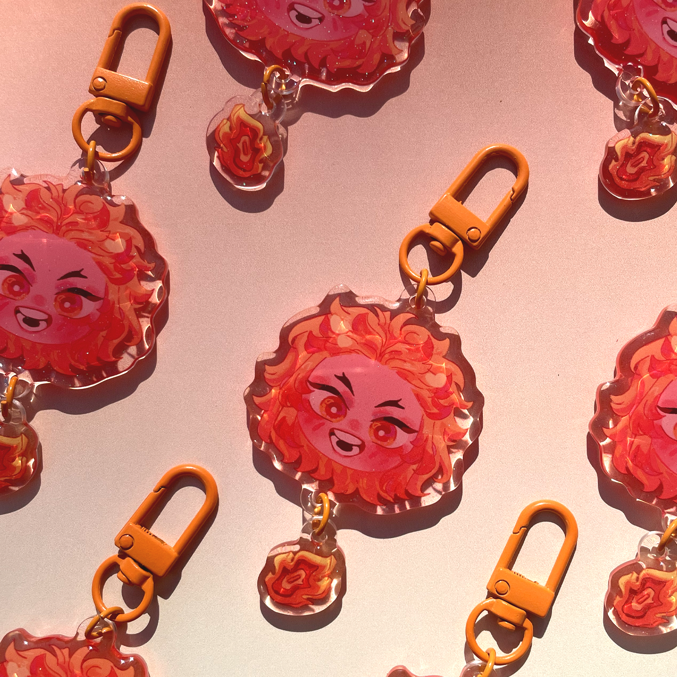 Rengoku face keychain