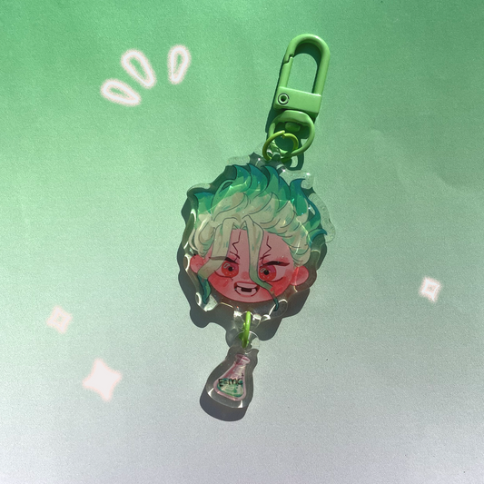 Senku face keychain