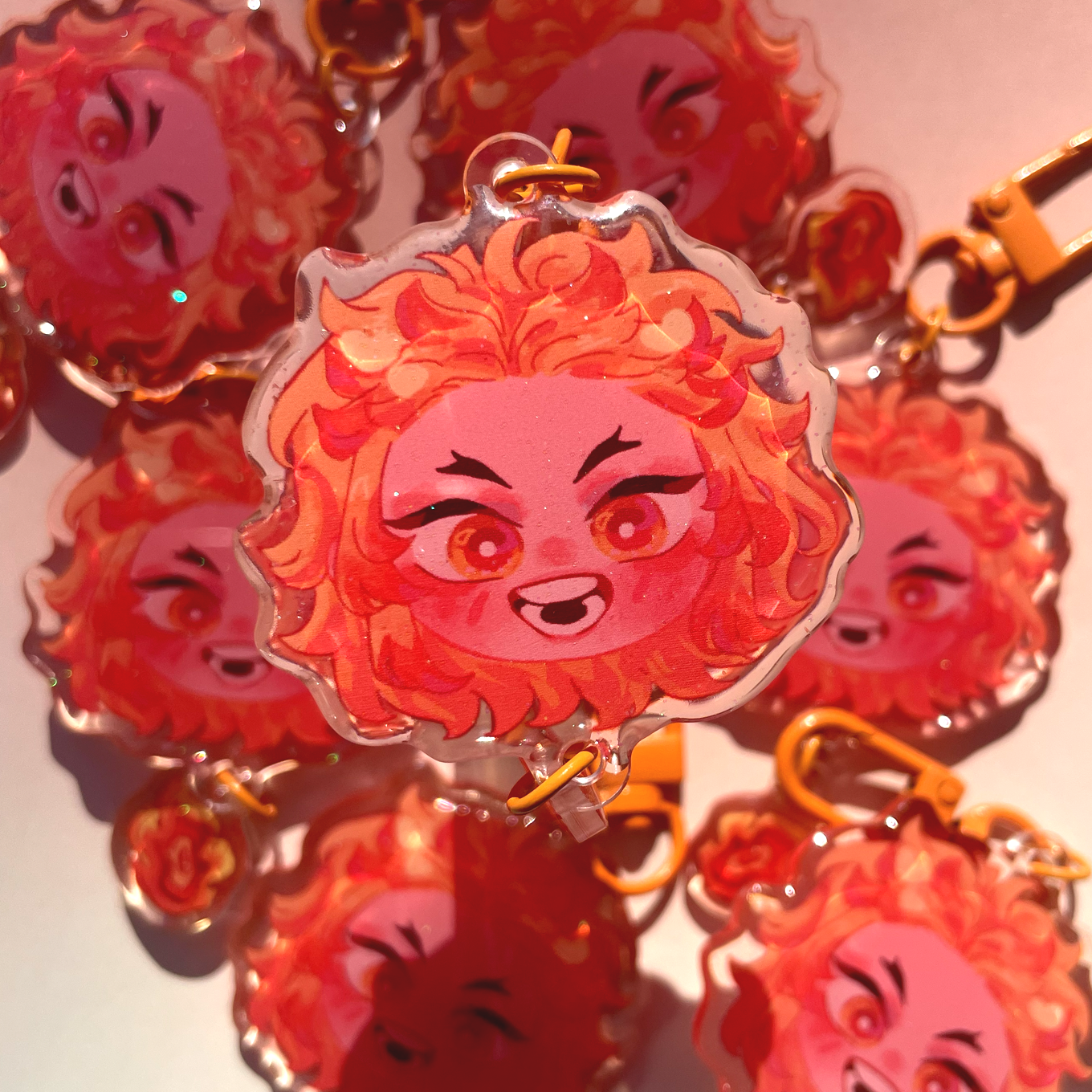 Rengoku face keychain