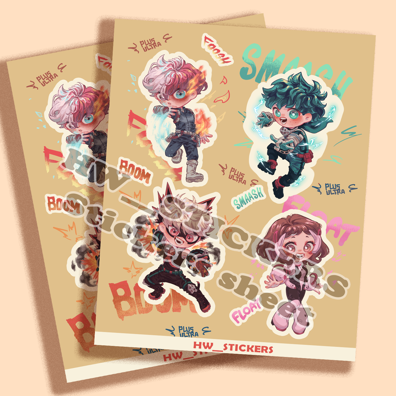 Hero Distance Sticker Hero sticker sheet – Hw__stickers