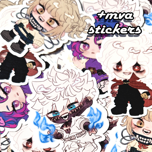 MHA chibi stickers